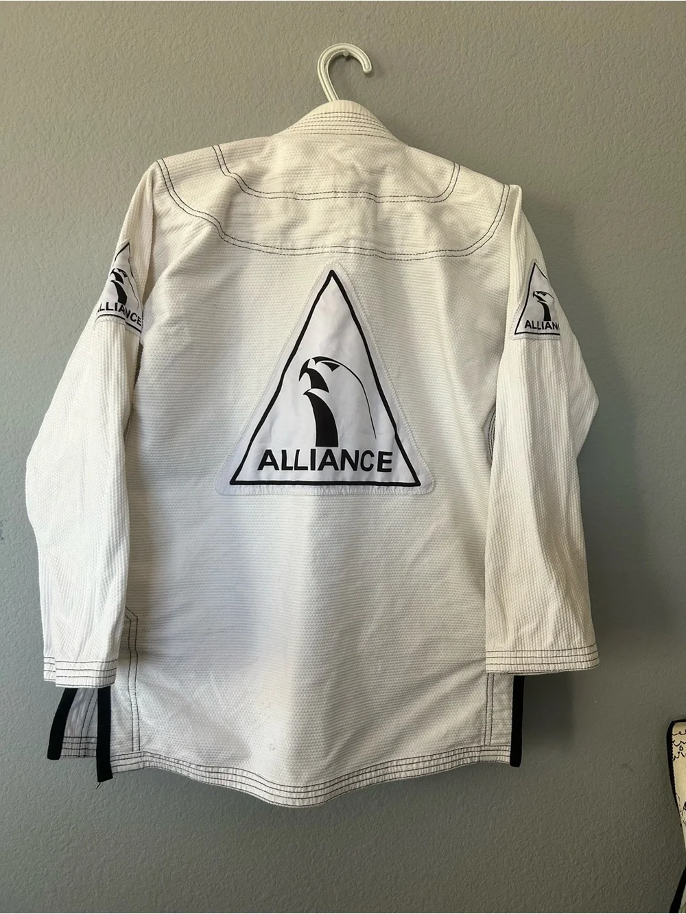 Alliance Jiu Jitsu White Gi Jacket with Patches